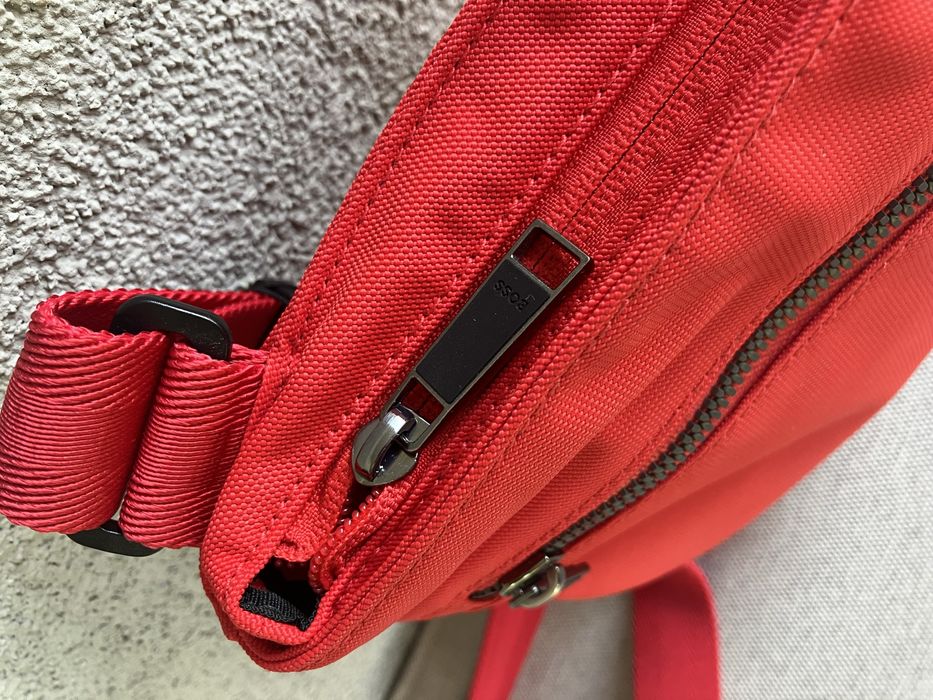 Hugo Boss meska listonoszka saszetka na ramie Nowa Czerwona