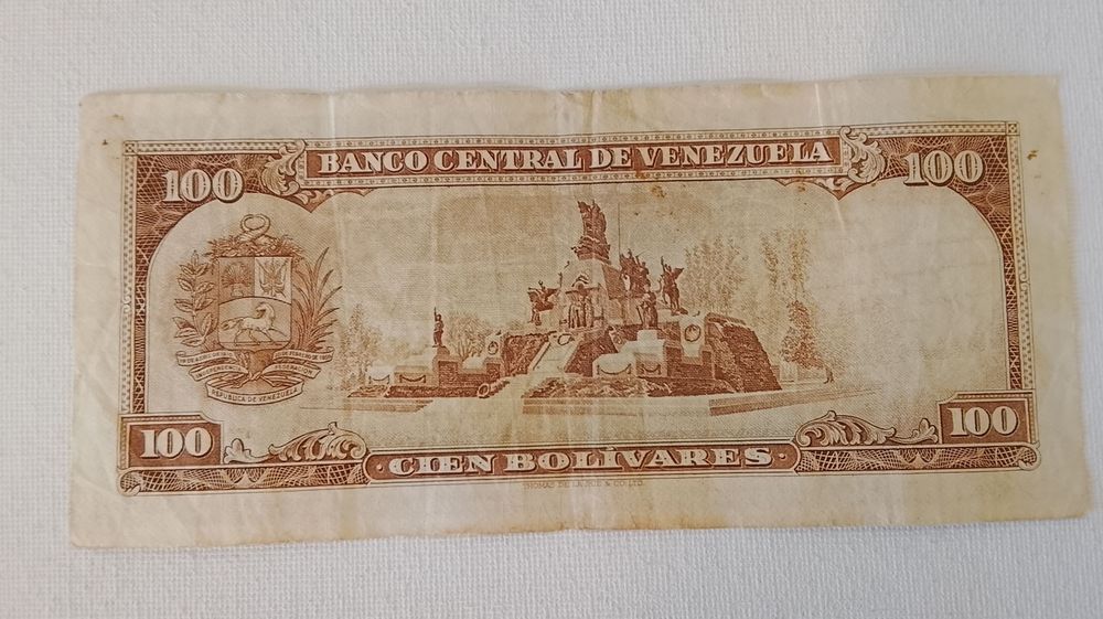 Nota 100 Bolívares 1971