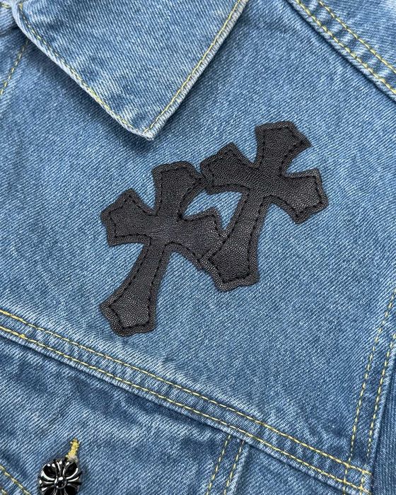 Куртка джинсова Chrome Hearts Denim Jacket Blue CH114-BL