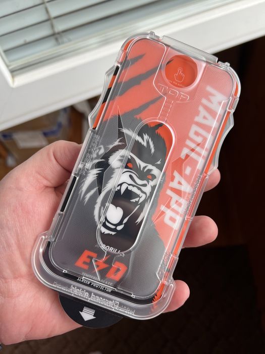 Premium стекло iphone X 17 pro max с рамкой самоклейка