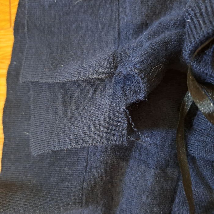 Sweter, bluzka, wełna, Selected, M granatowa