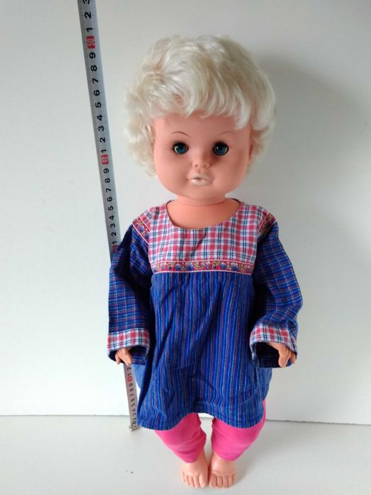 50 Лялька блондинка пластмасова гумова кукла Німеччина ГДР СРСР СССР