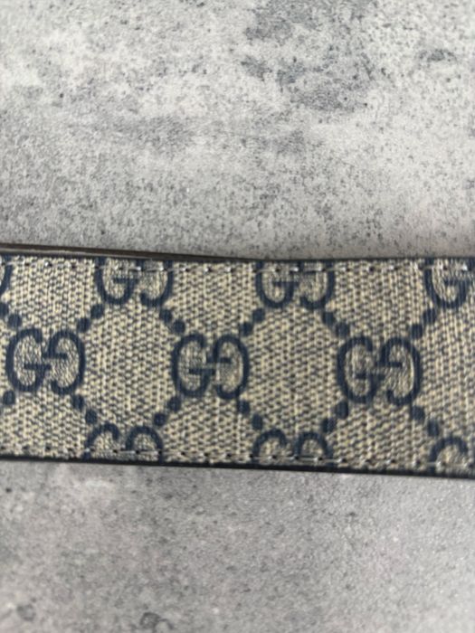 Pasek gucci nowy szara klamra