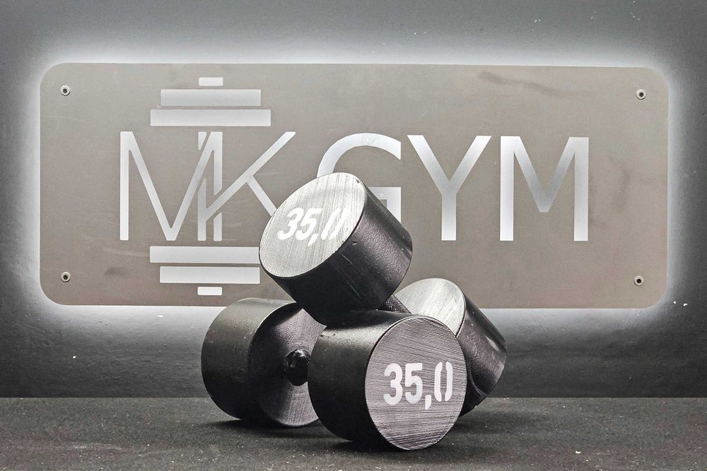 Hantle na siłownię 2x 35kg (zawiera 23% VAT)