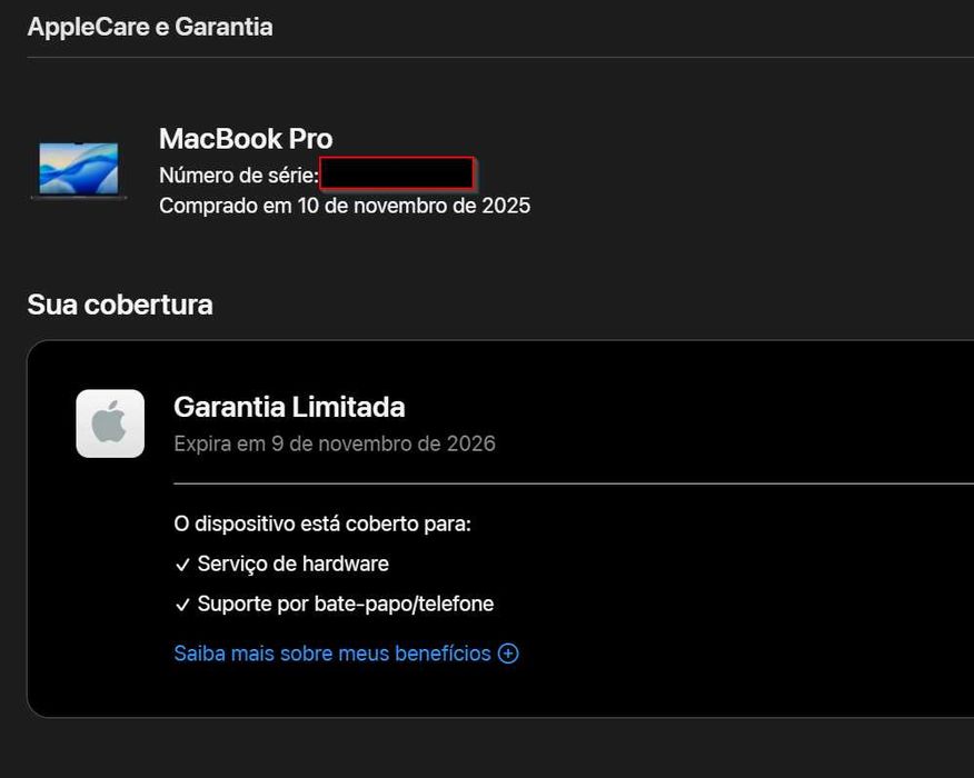 MacBook Pro 16" M4 Max - 36GB RAM / 1TB SSD (COMO NOVO)