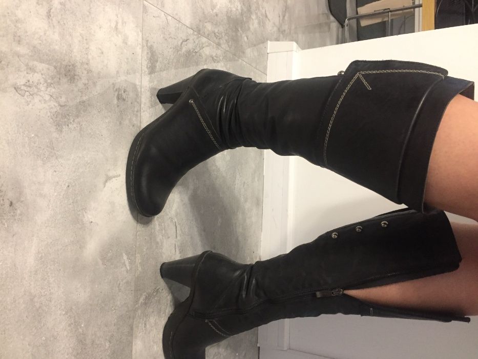 Kozaki ze skóry rozmiar 37