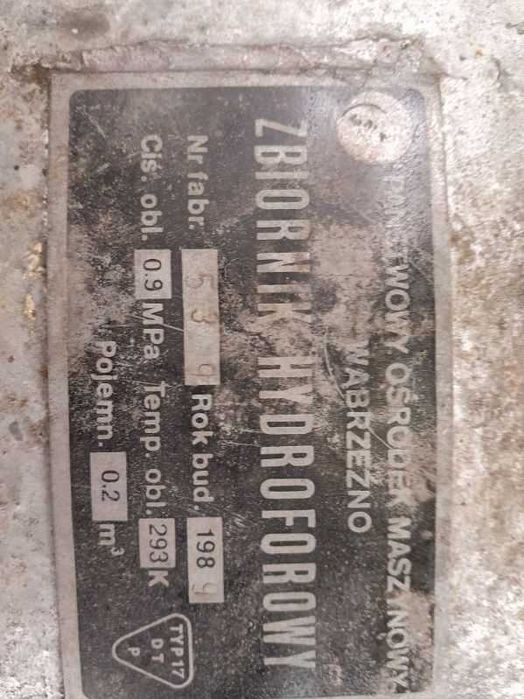 Zbiornik hydroforowy