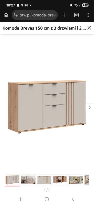 Komoda kaszmir BRW 150 cm