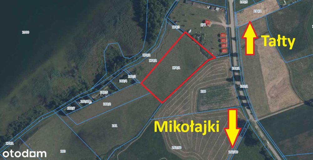 Tałty, Działka 8600m2, Blisko Jezioro, Zatoka