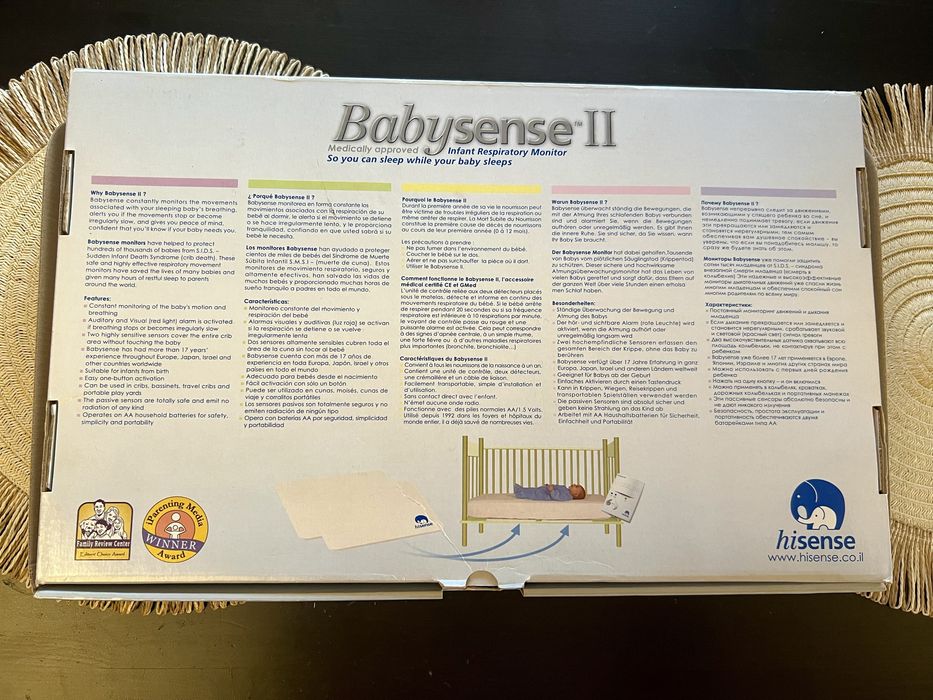 Moniror oddechu dziecka Babysense II Stan sklepowy.