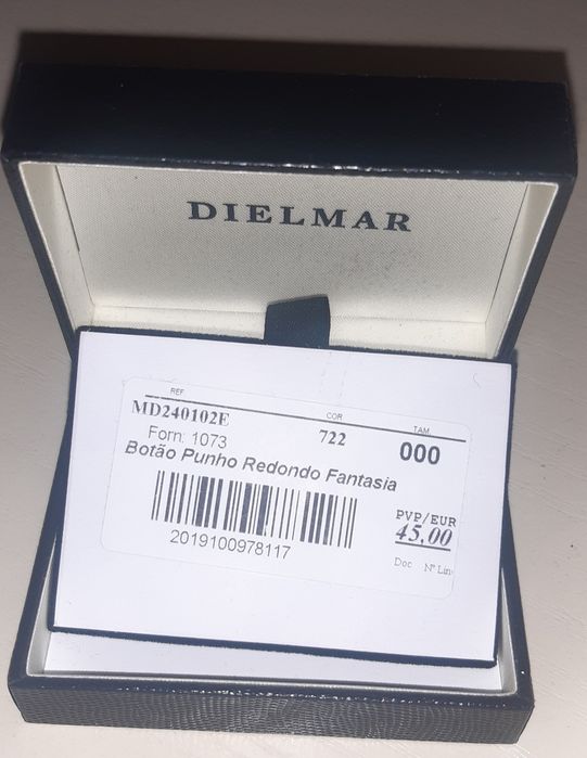 Botões de punho Dielmar NOVO EM CAIXA