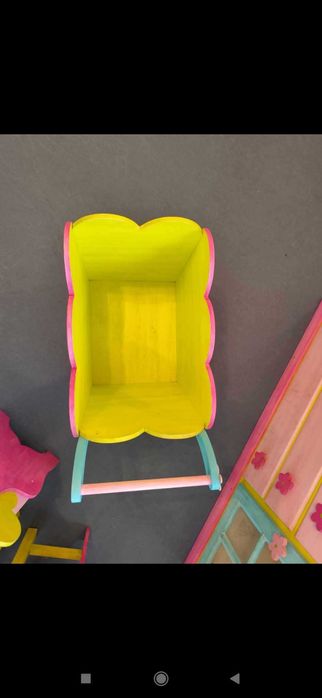 Conjunto de mobília de quarto de criança.