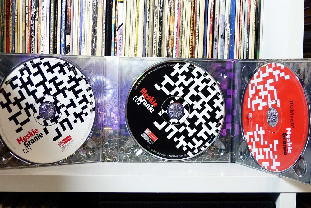 2CD + DVD Męskie Granie 2010 Waglewski Fisz Jacaszek BDB