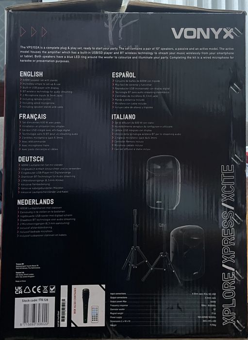 Colunas Vonyx VPS102A