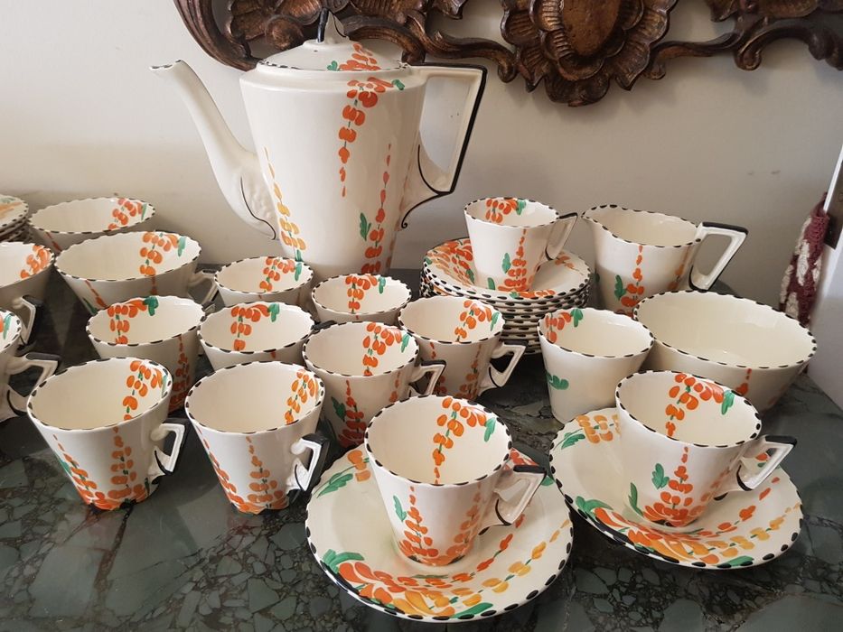 Serviços de chá  Arte deco,marca Burleigh