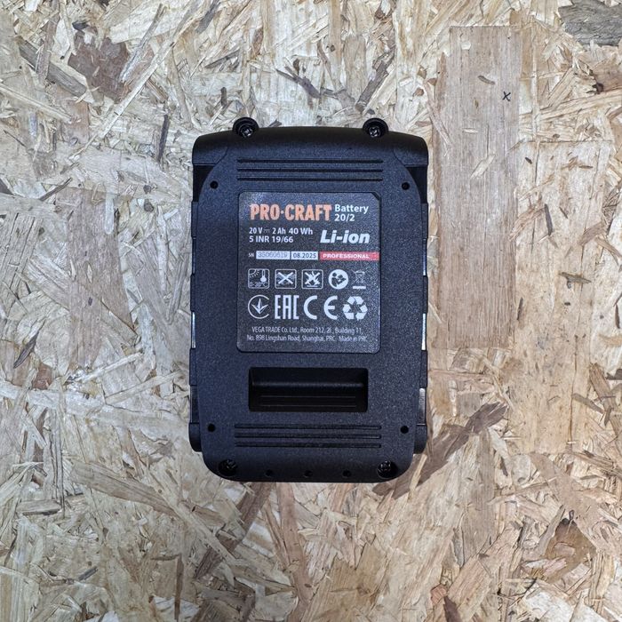 Акумуляторний шуруповерт Procraft PA20LI DFR 20В 50 Нм