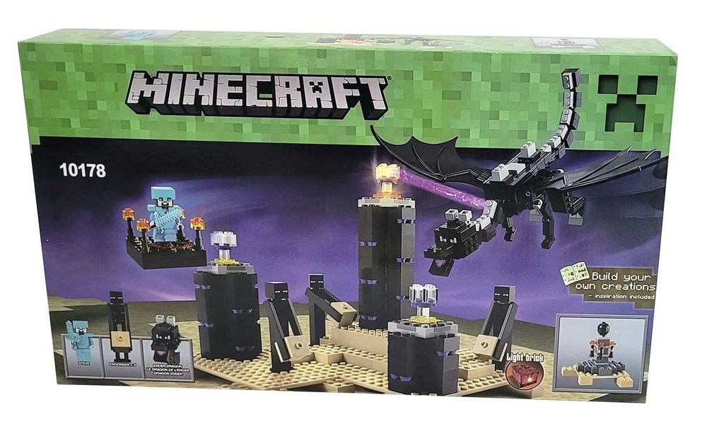 Klocki My World Minecraft Czarny Smok Endu 632 el. z PL w 24 hours