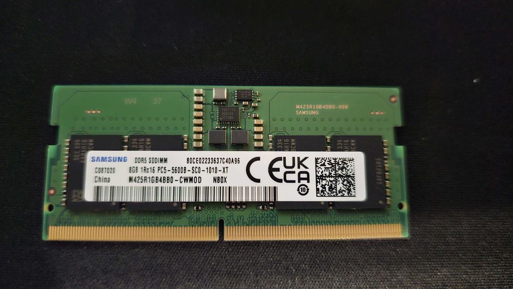 Pamięć notebook 8GB DDRAM5 SODIMM 5600MHZ Samsung Nowa