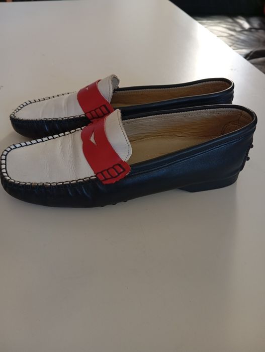 Mocassims 37 em pele
