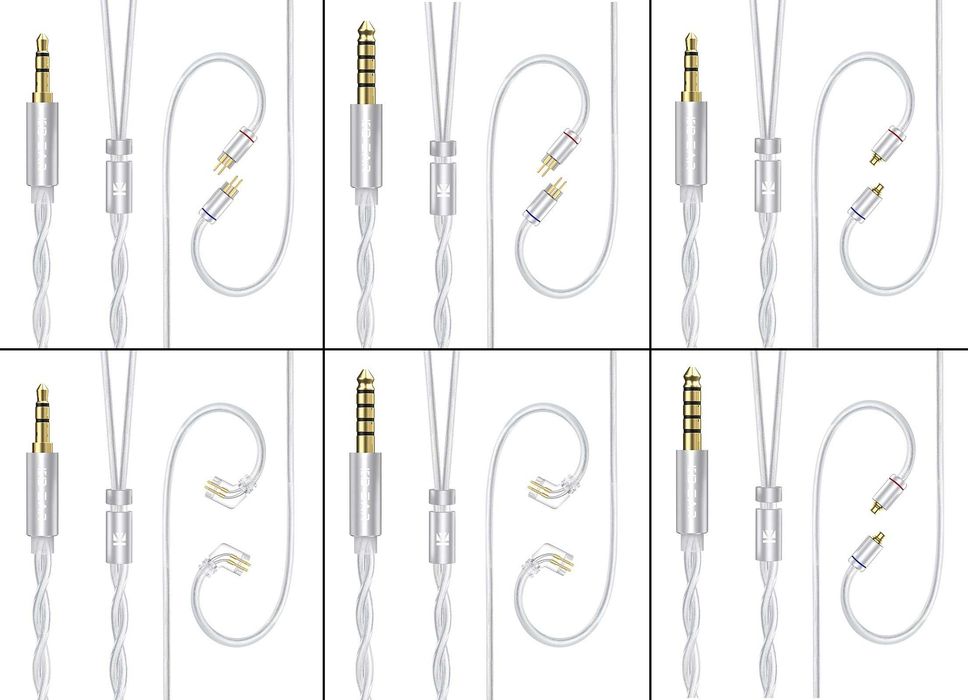‼️ KBEAR Glint (2Pin / QDC / MMCX) - сменный кабель для IEMs наушников