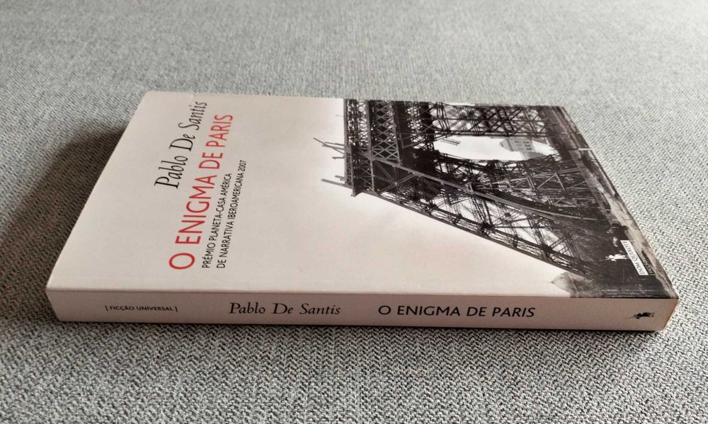 Livro "O enigma de Paris" Pablo de Santis