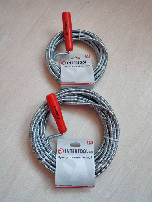 Трос сантехнический для чистки труб  5 м. 10 м