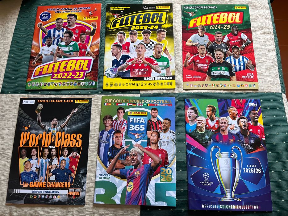 Cadernetas vazias Futebol