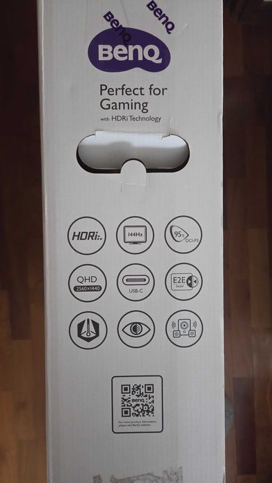 Monitor BenQ EX2780Q 27" (2K IPS | 144Hz | 120Hz Consolas | Som 2.1)