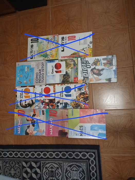 Livros Variados o conjunto por ano