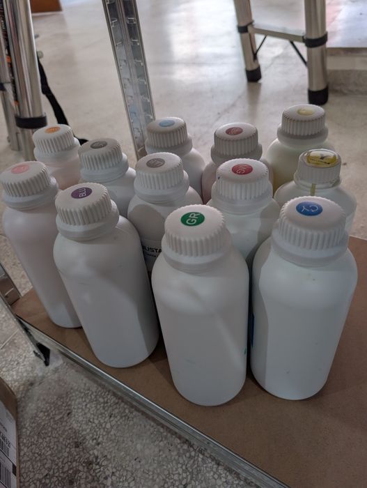 Tintas para impressão DTF 1L - CMYK , RGBO e BRANCO