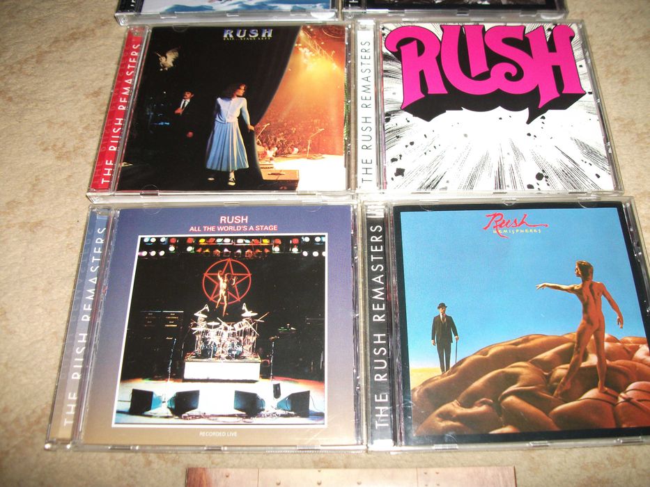 Kolekcja płyt CD zespołu RUSH