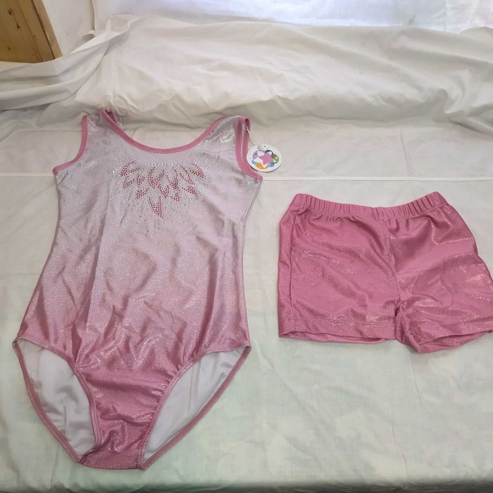 Дитячий купальник (трико) + шорти для художньої гімнастки і танців