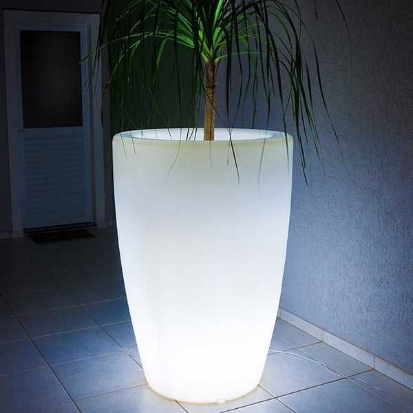 Vasos com iluminação rgb