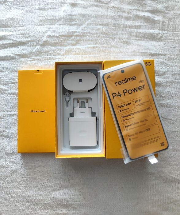 Новый! 12/256gb Смартфон Realme P4 Power Silver 5G Global Version. Батарея 10001мАч