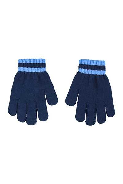 Conjunto 3 PCS Mickey Mouse - Gorro com lenço Azul e Luvas Unissexo