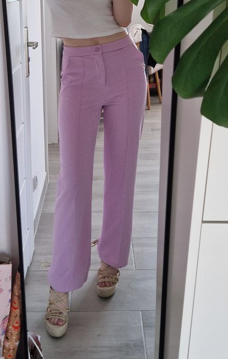 Cropp rozmiar M spodnie różowe