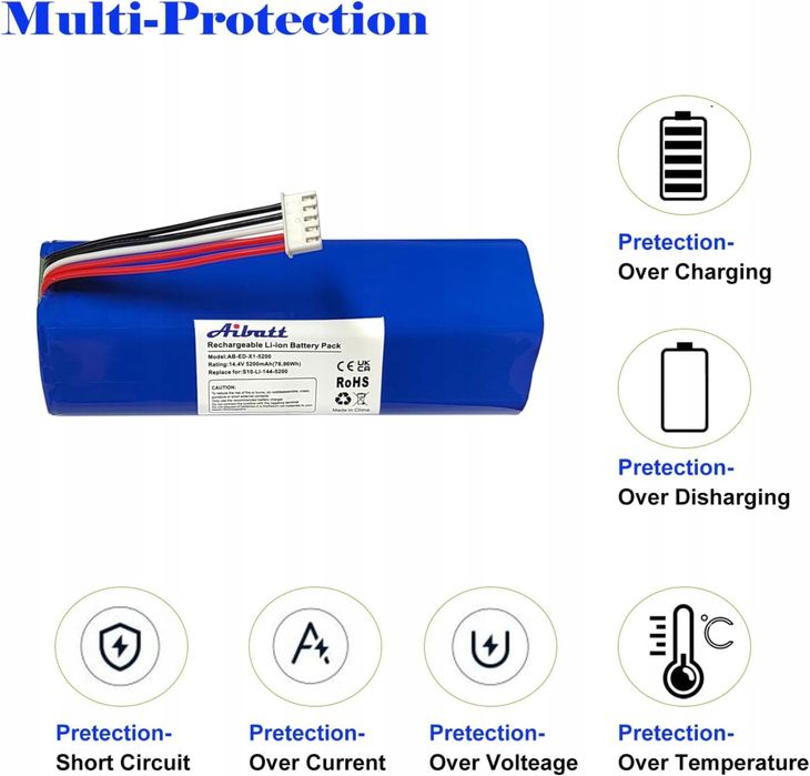 Akumulator 14,8 V 5200 mAh do Ecovacs Deebot T8 Pure, T8+, Deebot T9