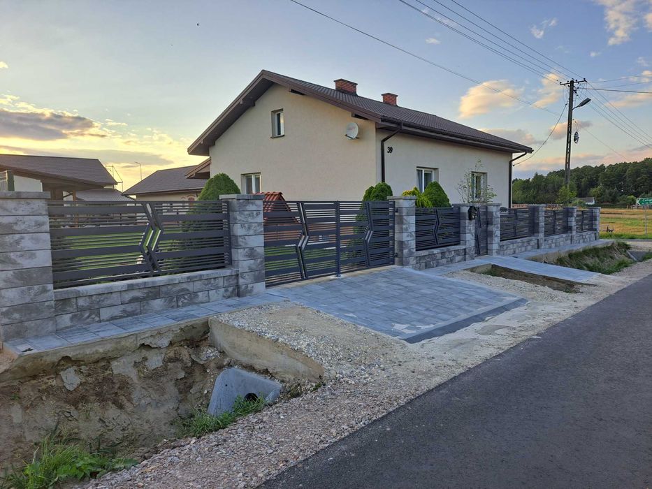 Ogrodzenia metalowe, płoty, bramy, furtki, nowoczesne, panelowe