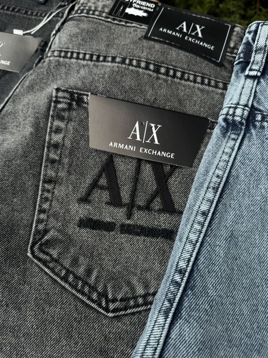Джинсы Armani Exchange черные мужские джинси чоловічі Армани сірі