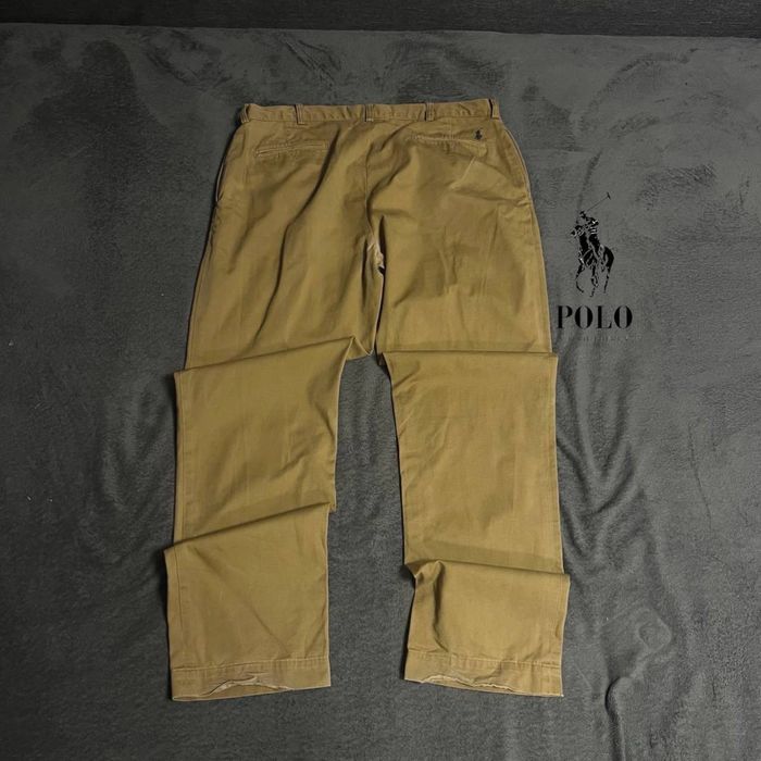 (W38 L34)(XL) Polo Ralph Lauren мужские брюки-чинос прямого кроя классического бежевые