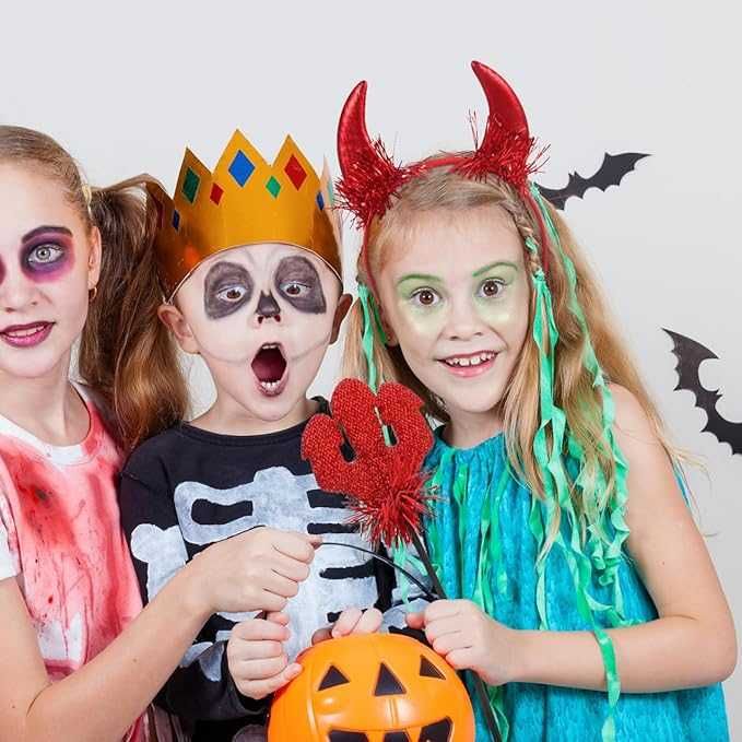 Opaska na Głowę Rogi Diabełka Czerwone Diablica