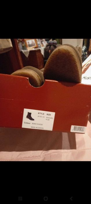 Botas rasas caqui quentes p criança e meninas - 35 - Hush Puppies