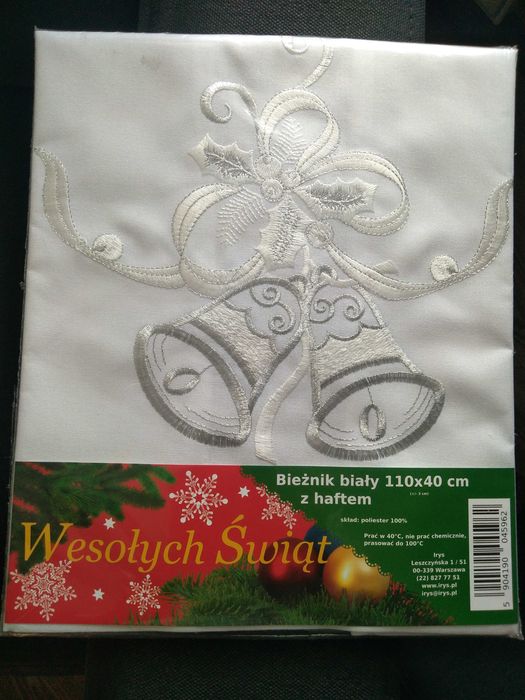 Bieżnik Biały 110x40