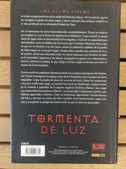 Vendo Livro da série Diablo III em Espanhol : Tormenta de Luz