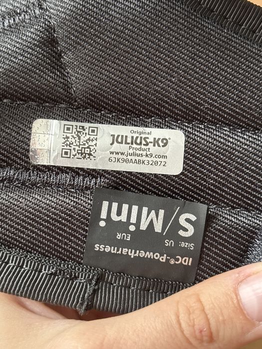 Шлея тренувальна для цуценят "Julius-K9® IDC", S/Mini: 49-67см/28мм, джинс