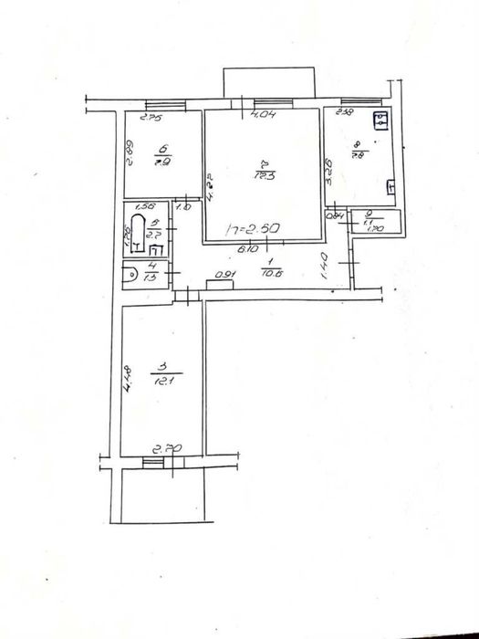 3 кім.покращенка з двома балконами