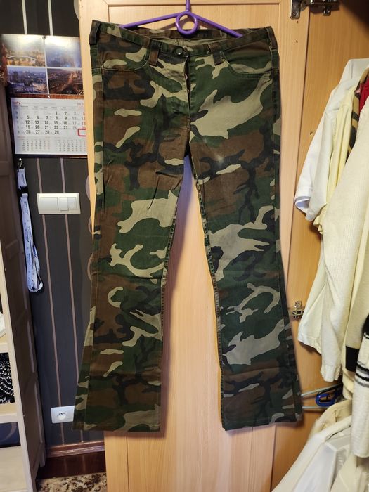 Spodnie dzwony moro khaki S/M pro company
