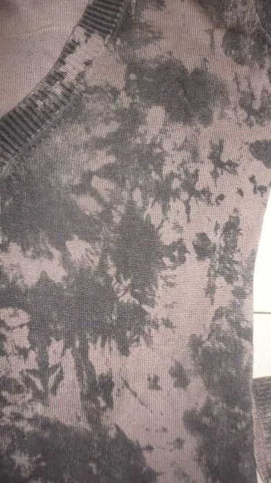 Camisola de senhora comprida em tons de castanho