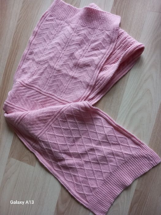Ralph lauren szalik welna jagnieca włosie królika