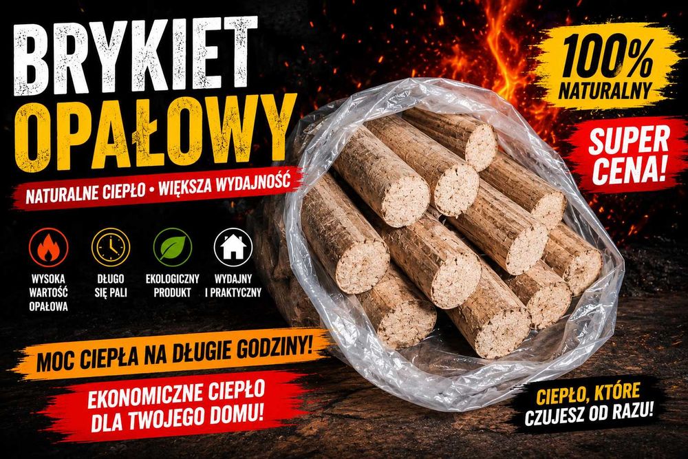 Brykiet opałowy bukowy